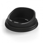 Muglid 10-24 oz. Black Coffee Lids 90mm - 1000 PCS.